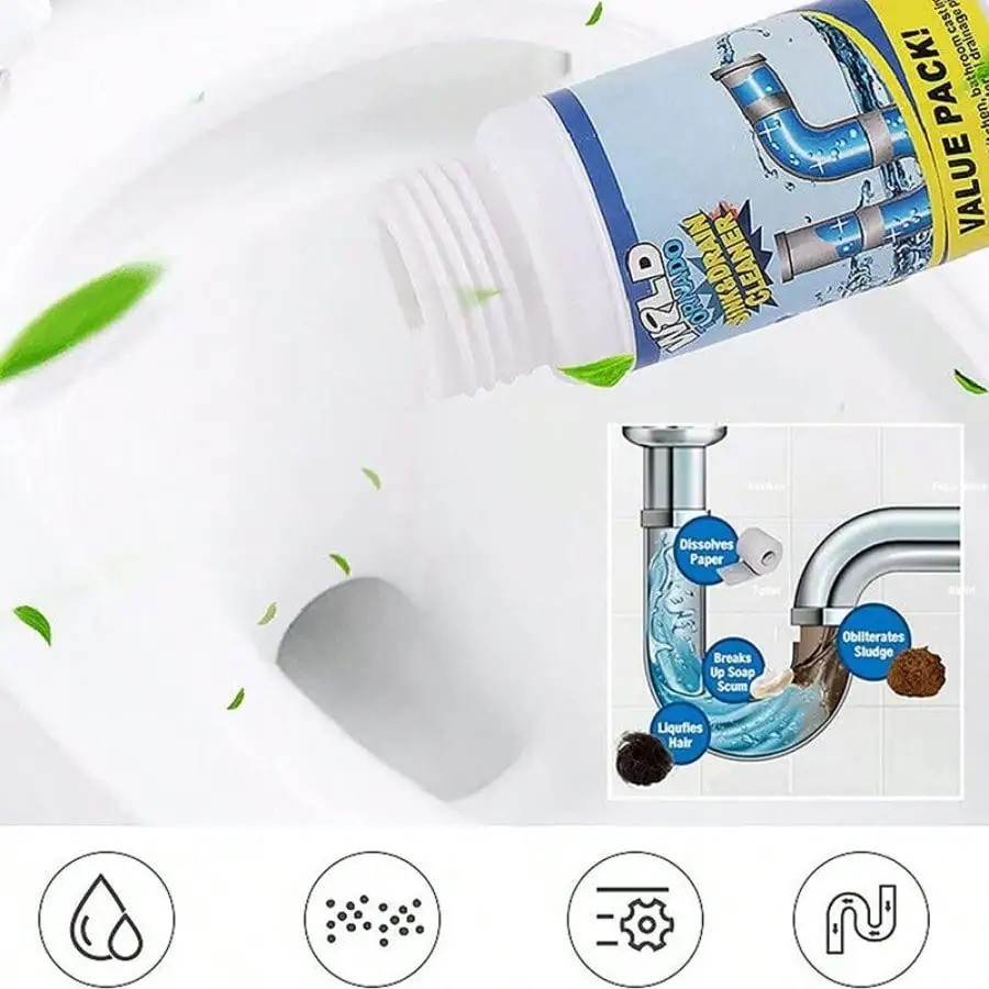 Wild Tornado Powerful Sink Drain Cleaner High Efficiency Clogging Remover