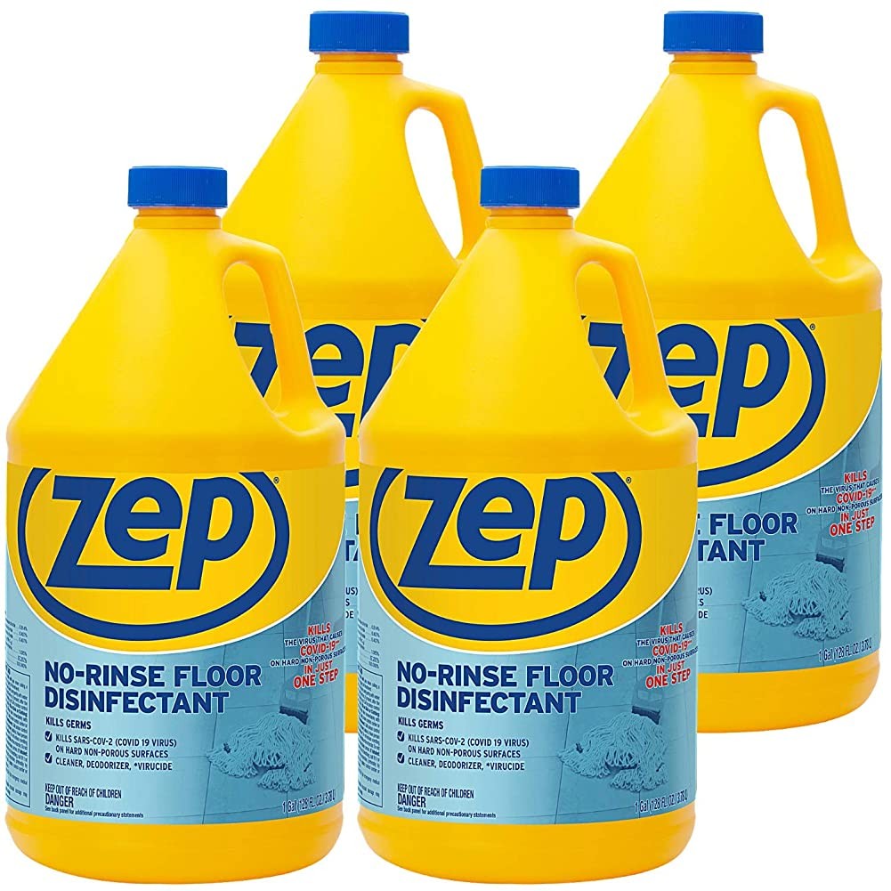 Zep No Rinse Floor Disinfectant – 1 Gallon (Case of 4) ZUNRS128