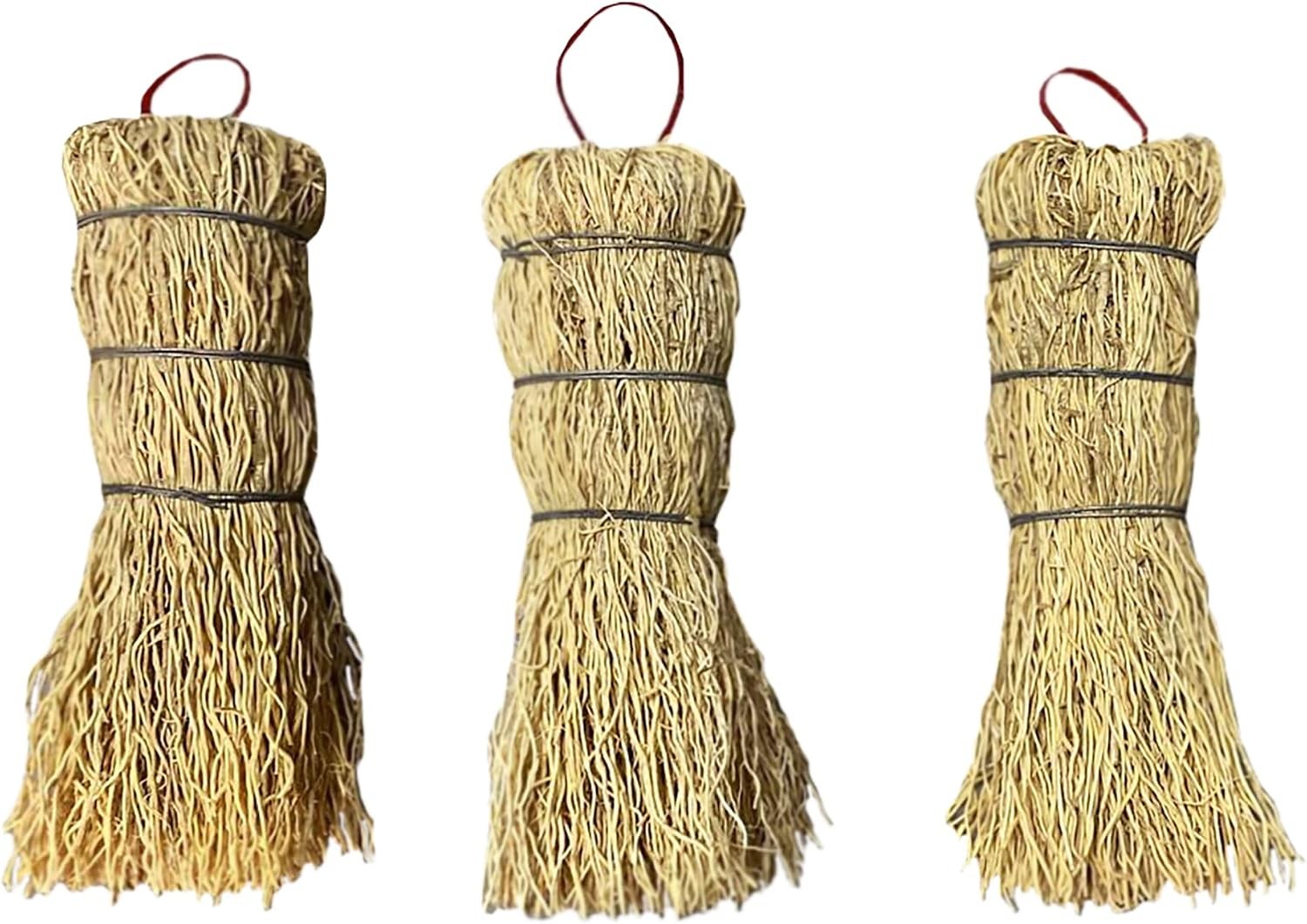 Coladera Set of 3 Natural Fiber Dish Brush Cleaners Mexican Escobetas Molcajete