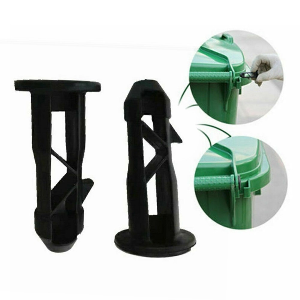 Robust Black Plastic Hinge Pins for Wheelie Bin Lid 67mm for 240L Household Use