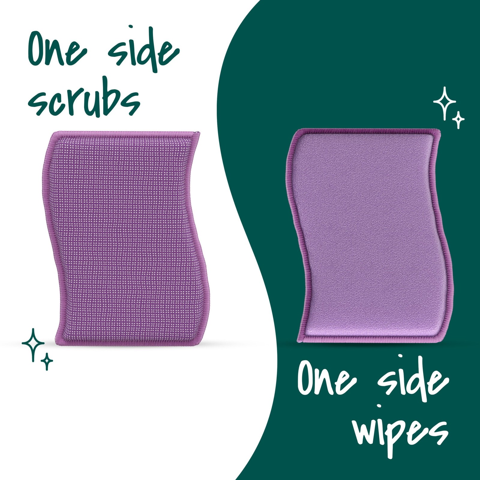 (3 pack) Scotch-Brite Dobie Stay Clean Scrubbers, 2 Count