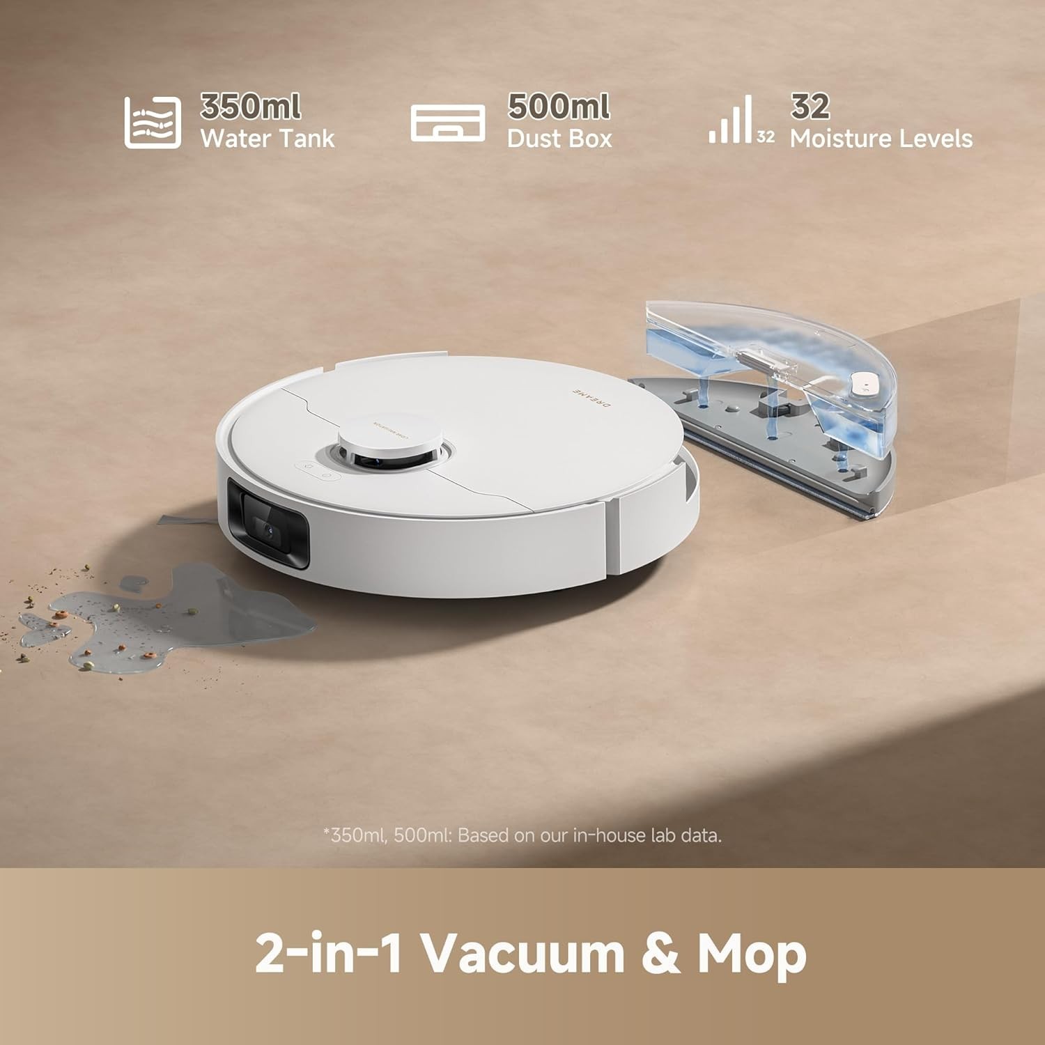 DREAME D20 Pro Plus Robot Vacuum, 13,000Pa Suction, DuoBrush for Pet Hair