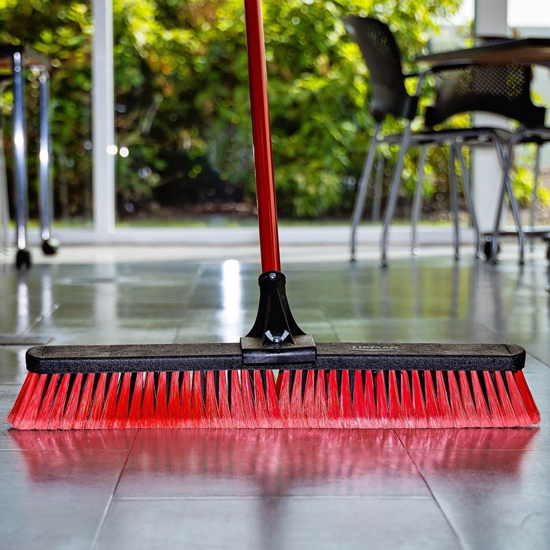 Heavy Duty 24 Inch Multi-Surface Push Broom Commercial & Residential Use