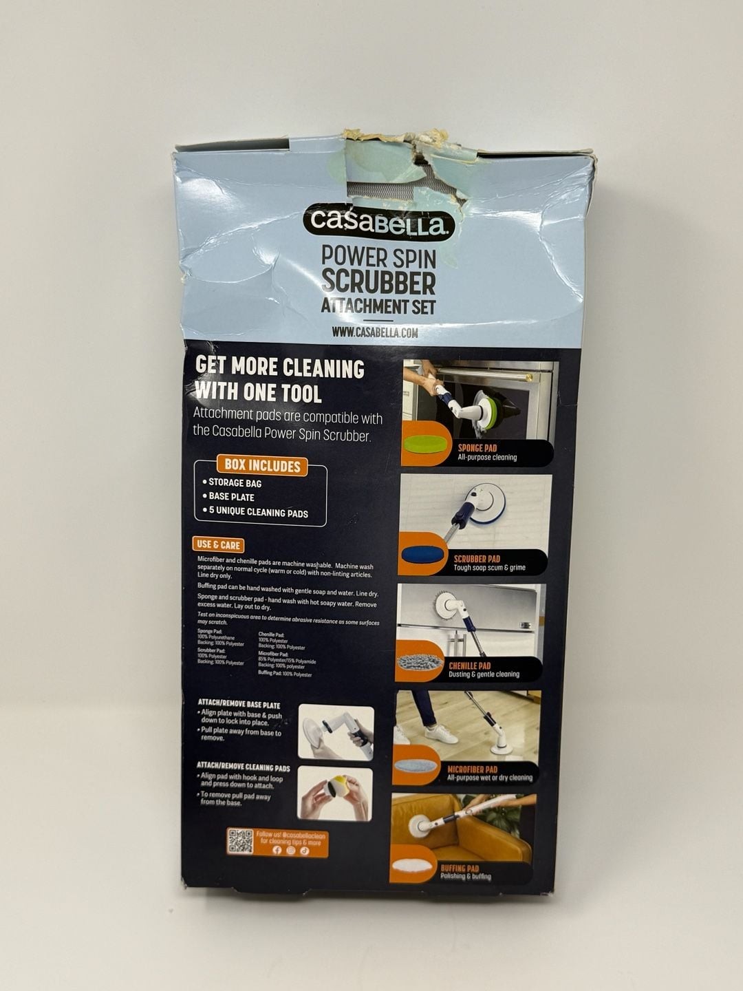 Casabella Power Spin Scrubber Attachment Set