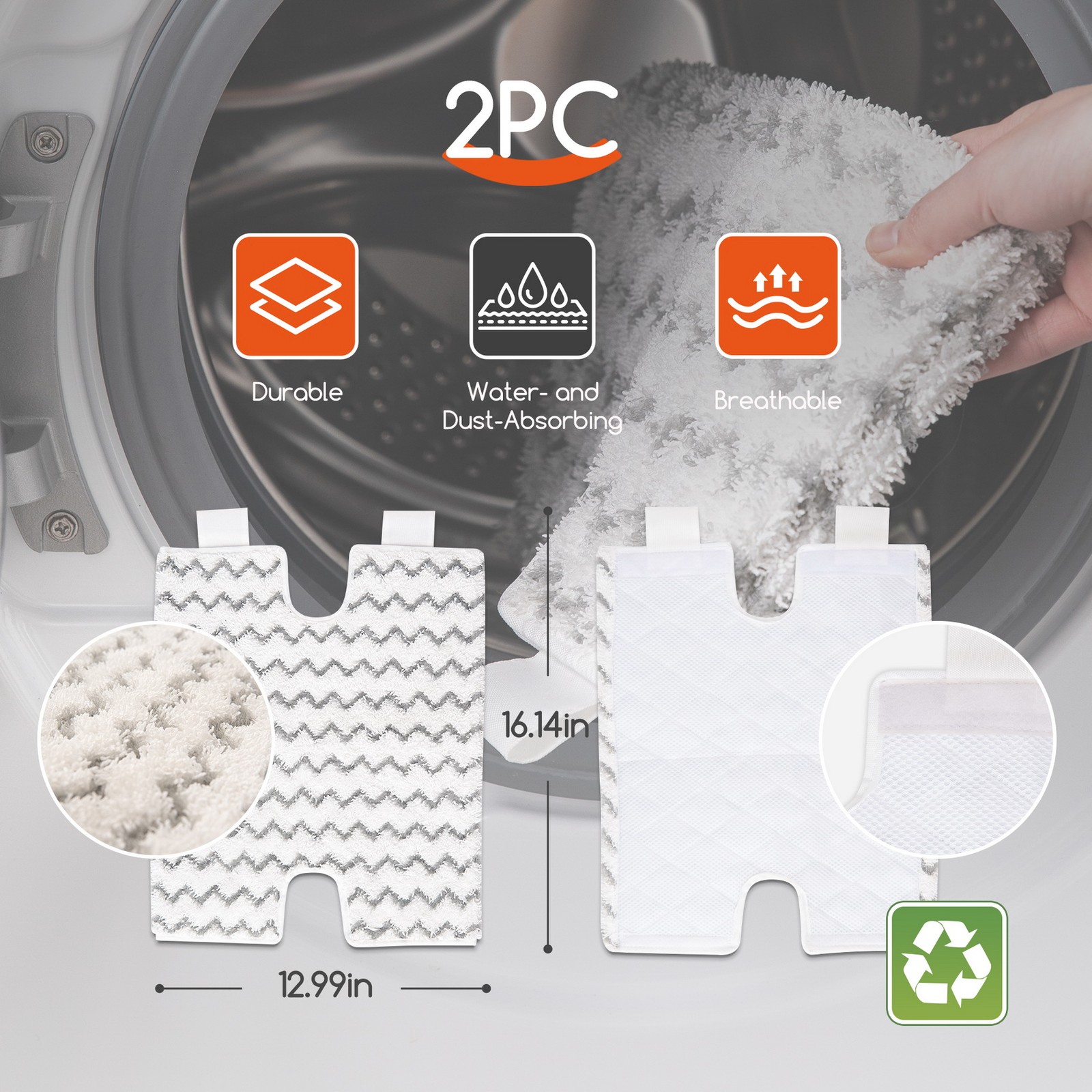 10-in-1 Floor Cleaning Electrical Steam Mops Cleaner Flip Design 15s FastHeating
