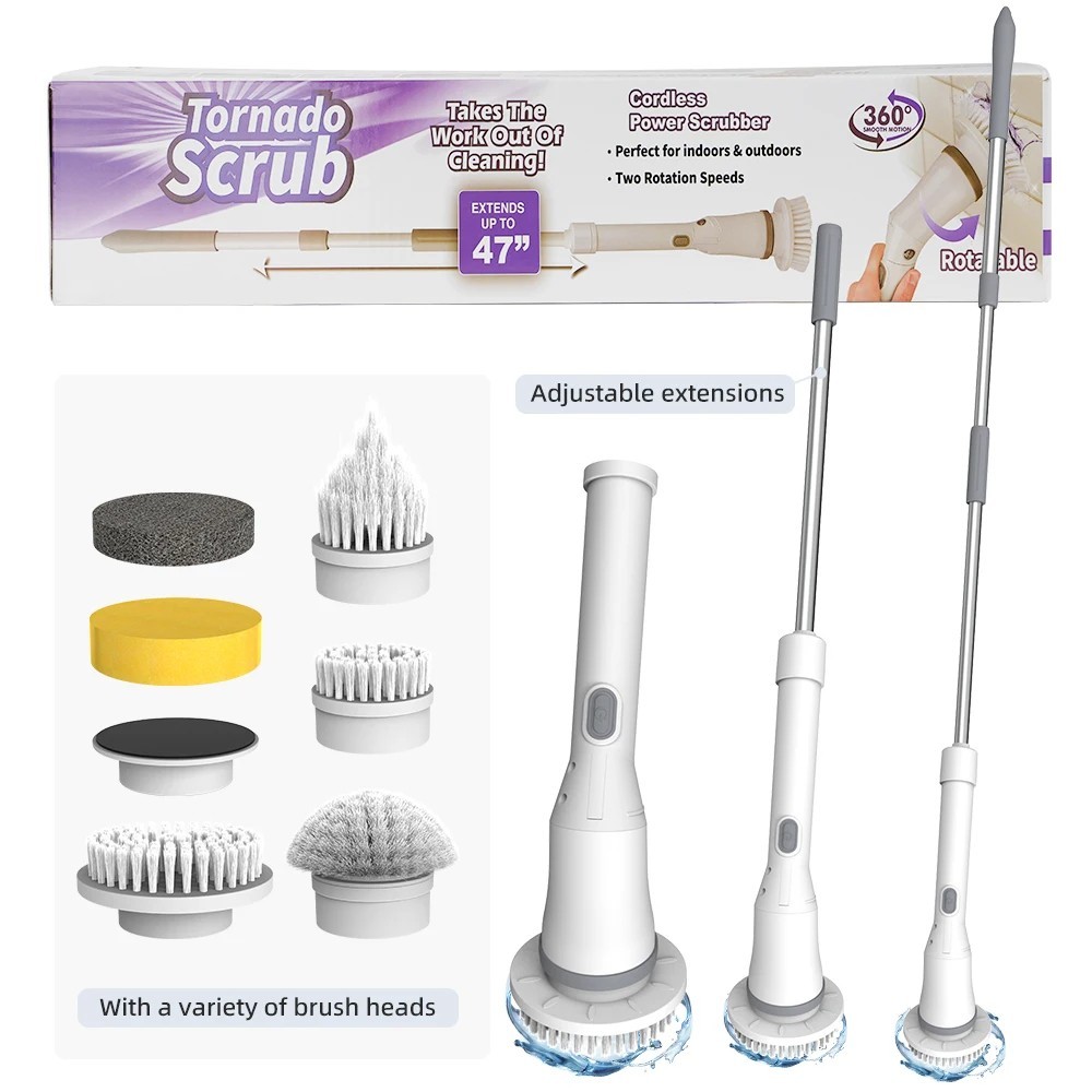 Electric Cleaning Brush 9 in 1 Multifunctional Wireless Rotatable Cleaning Brush