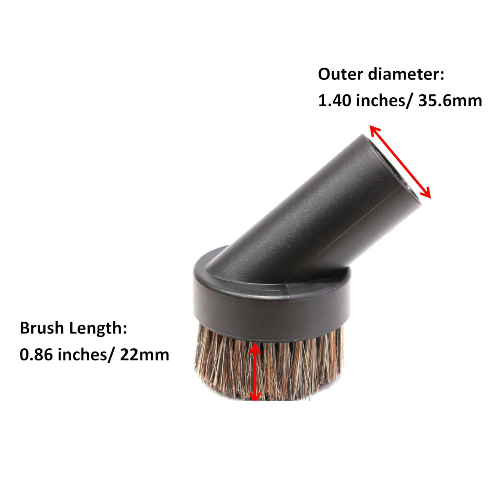 Refuelergy Round Vacuum Cleaner Attachment Dusting Brush Tool 1.25″ 1-1/4″ 32mm