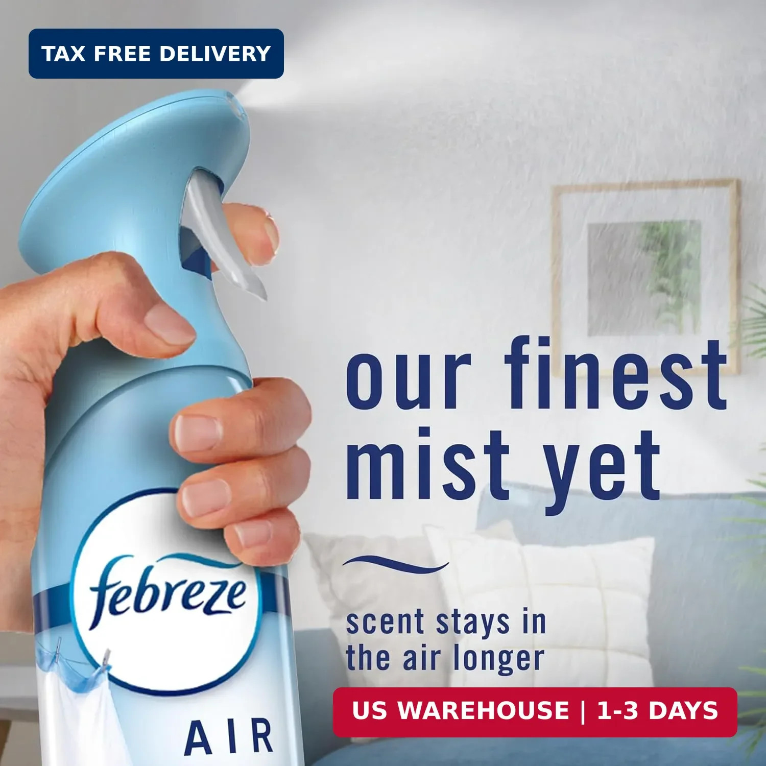 Febreze Air Mist, Air Freshener Spray, Odor Fighting Room Spray, Deodorizer for