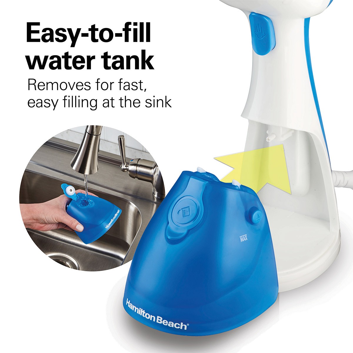 Hamilton Beach Handheld Garment Steamer 1000W Steam Pump 11556F