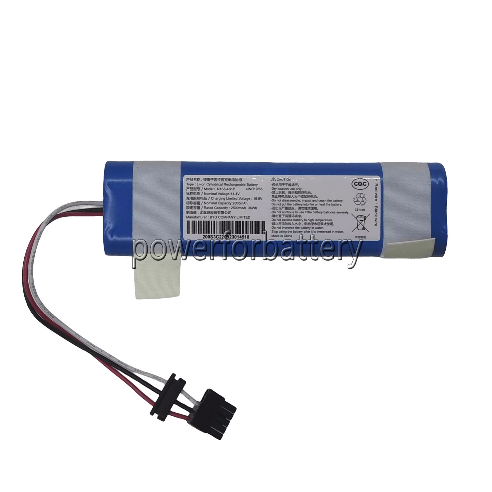 New 14.8V Battery for Xiaomi Mop Pro Robot Vacuum Cleaner STYTJ02YM MH1-4S1P-SC