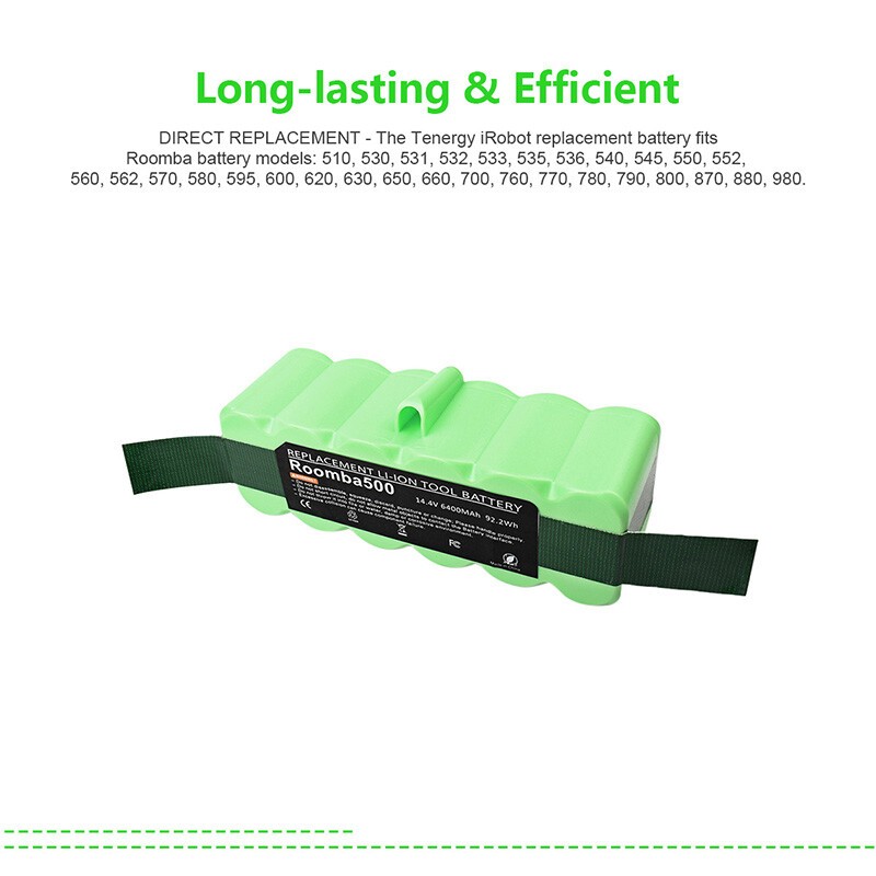 6400mAh Replacement Battery For iRobot Roomba 500 Series 600 700 800 650 780 880