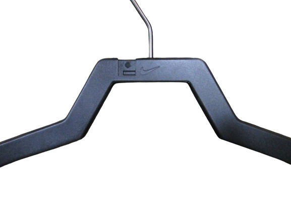 Nike Plastic Heavy Duty 16″ Width Clothes Dress Gown Coat Hanger w/Notches Black