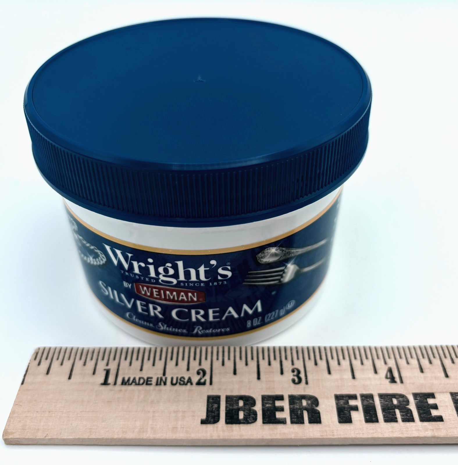 Wright’s Silver Cream Polish Clean Shine Restore Jewelry Silverwear Coins 8 oz.