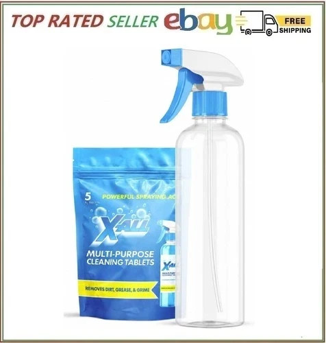 X-ALL Multi-Purpose Cleaner – Spray Bottle and 5x Cleaning Tablets