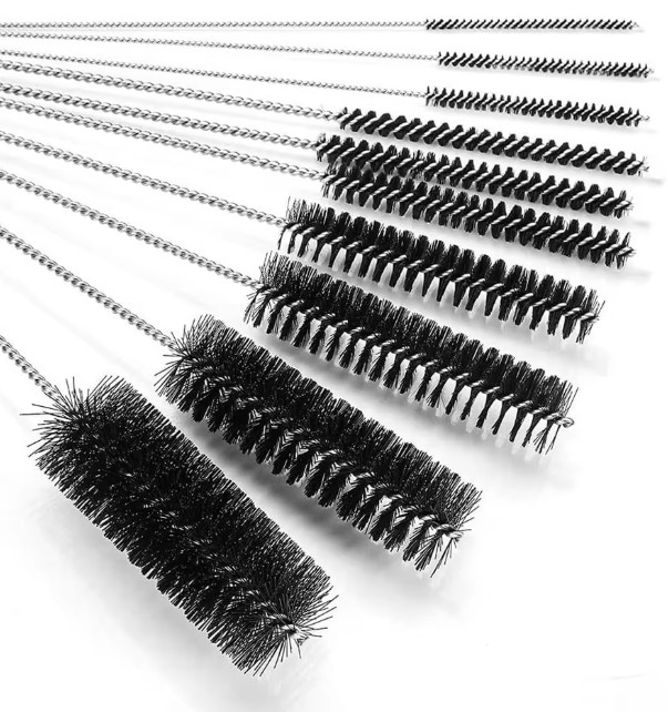 10PCS Multifunctional Cleaning Brush Set Nylon Detail Brushes for Straw, Pipe