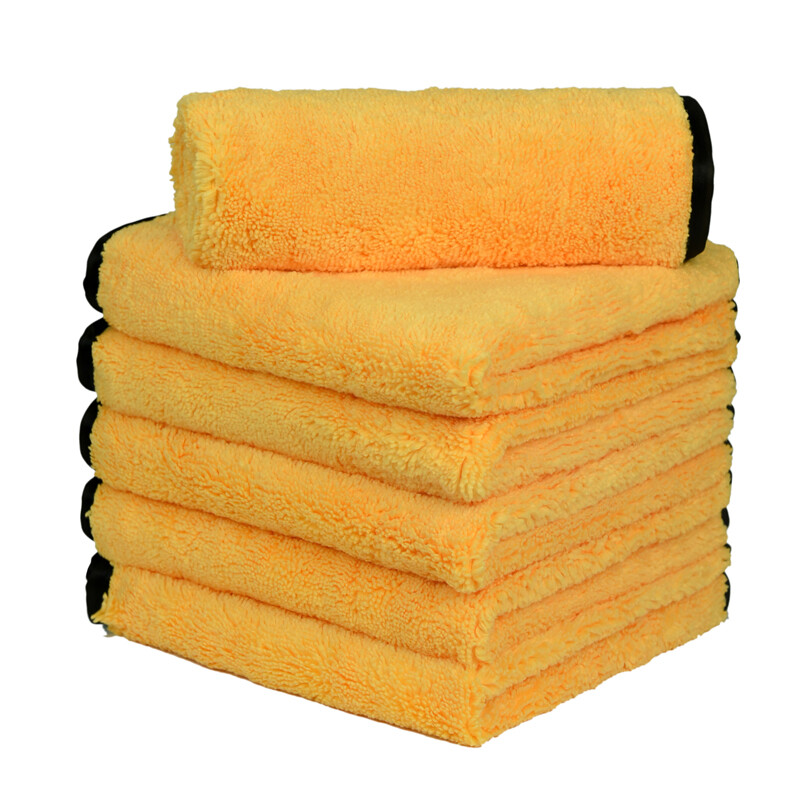 6 Pcs Premium Microfiber Towels Car Washing Auto Detailing Dual-Sided 16″ x 16″