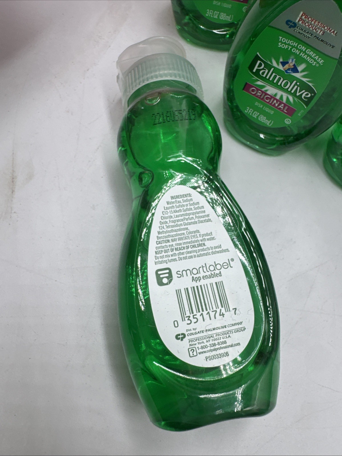 Lot of 10 Palmolive Original Travel Size Liquid Dish Soap 3 Fl Oz Bottles