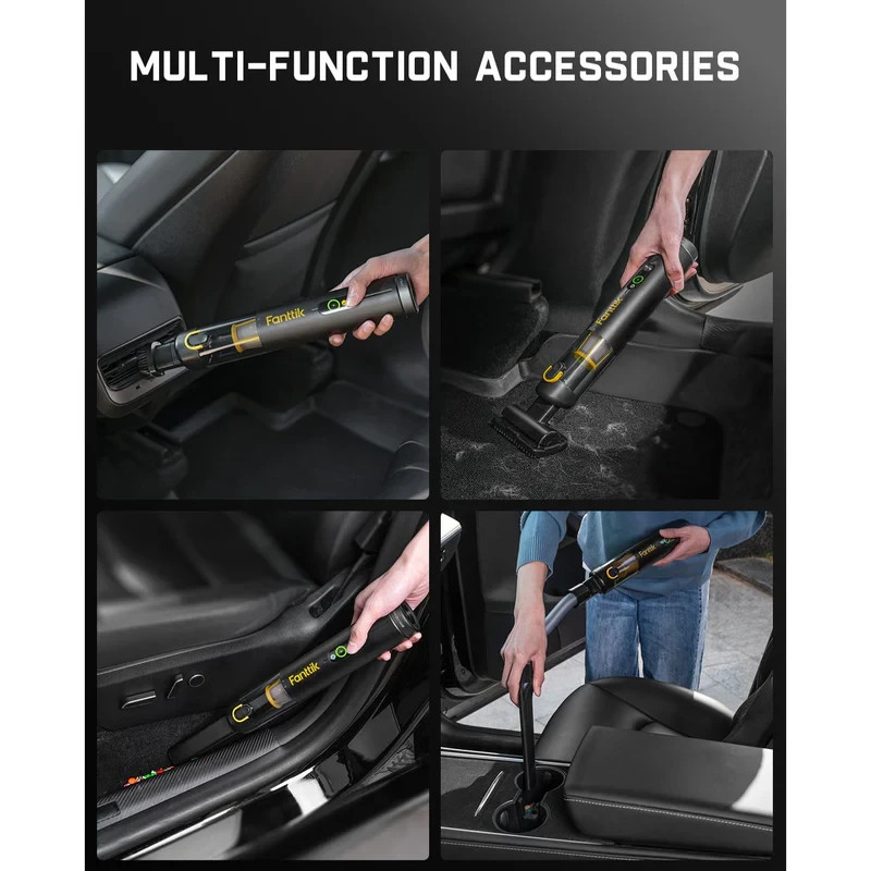 Fanttik Slim V10 APEX Cordless Car Vacuum 4-in-1 Multi-Function One-Button Dust