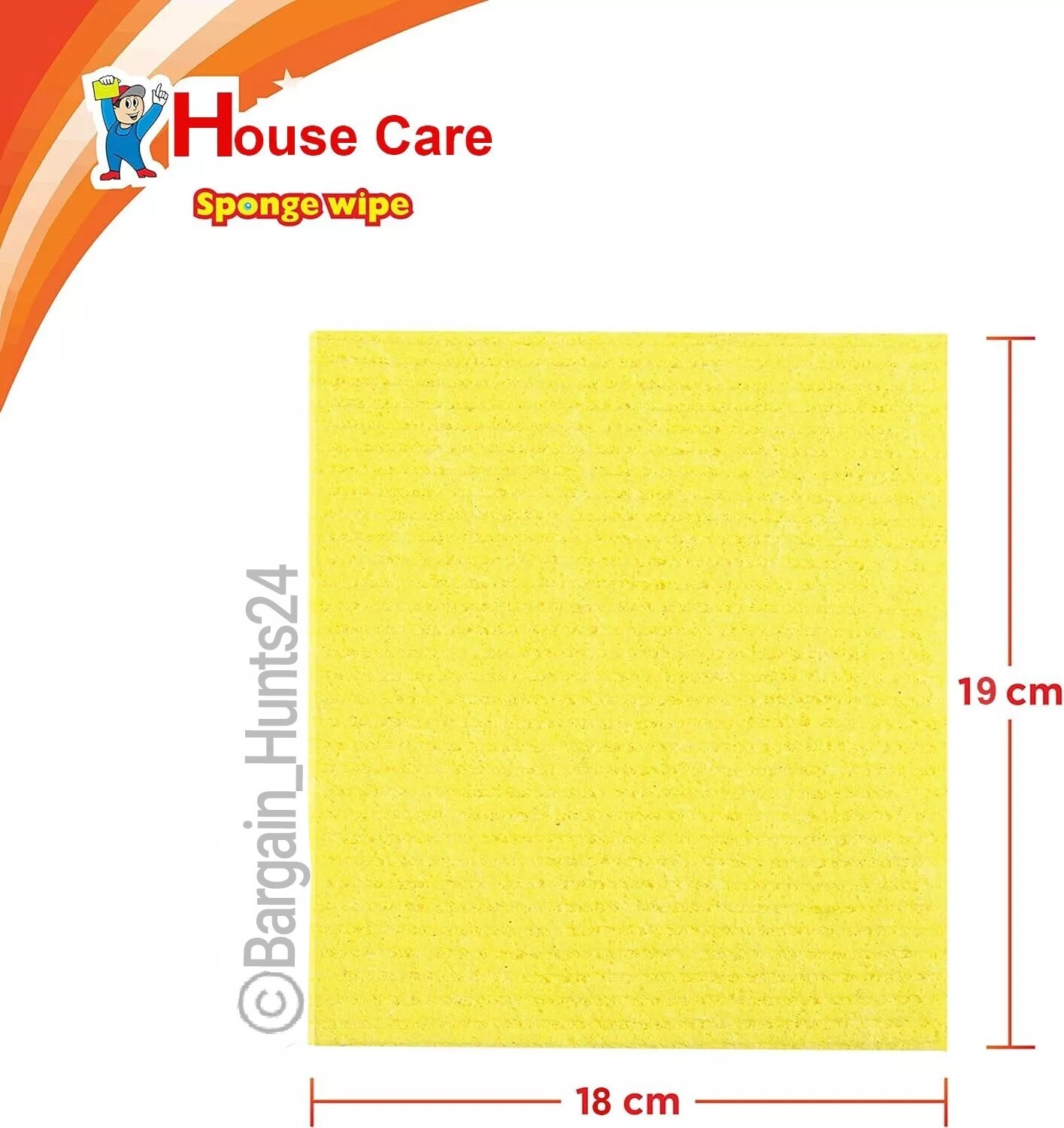 6 Count Cellulose Sponge Wipes Reusable Cleaning Cloth for Home (Pack of 2) -New