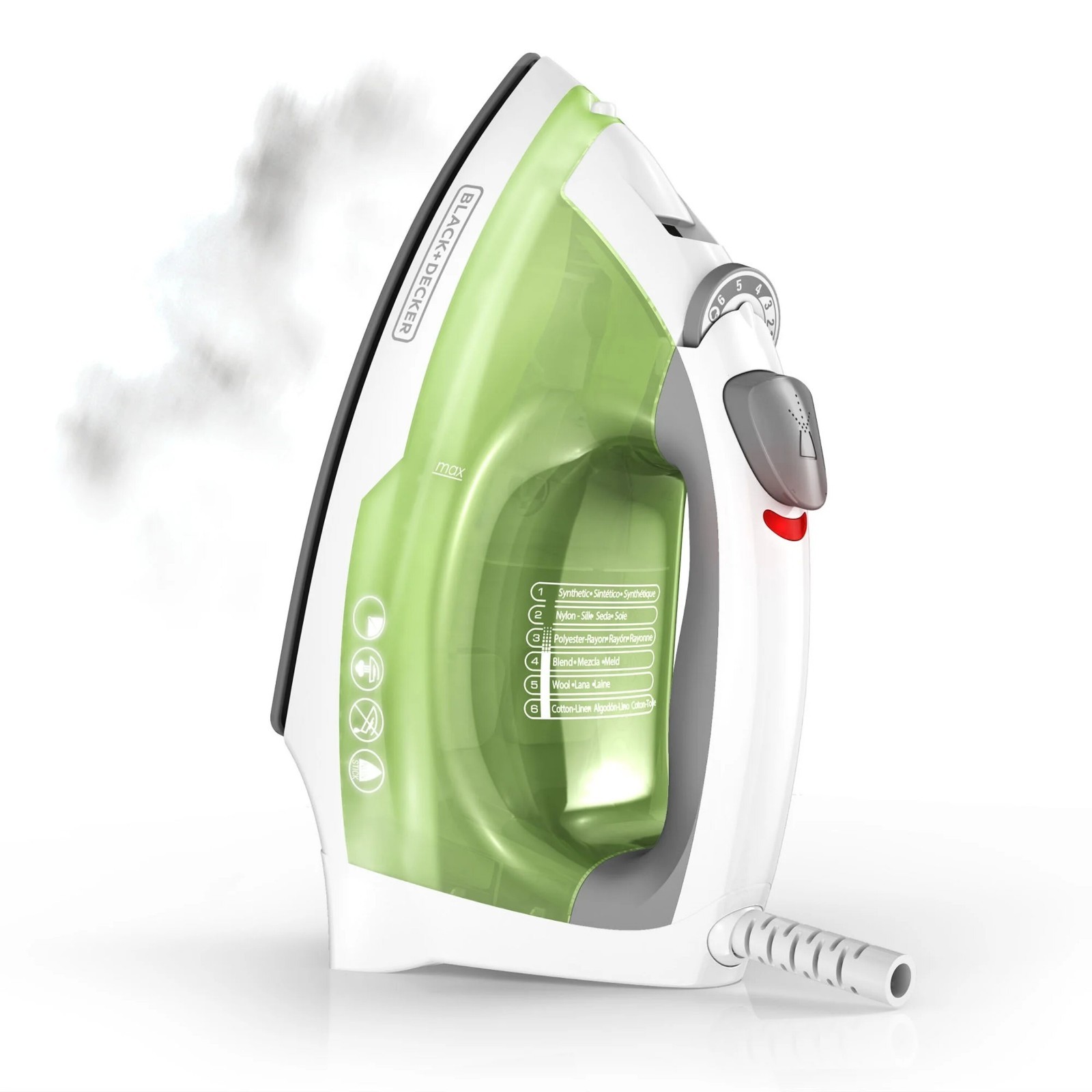 Professional Steam Iron Clothes Nonstick With Compact Garment Portable Anti-Drip