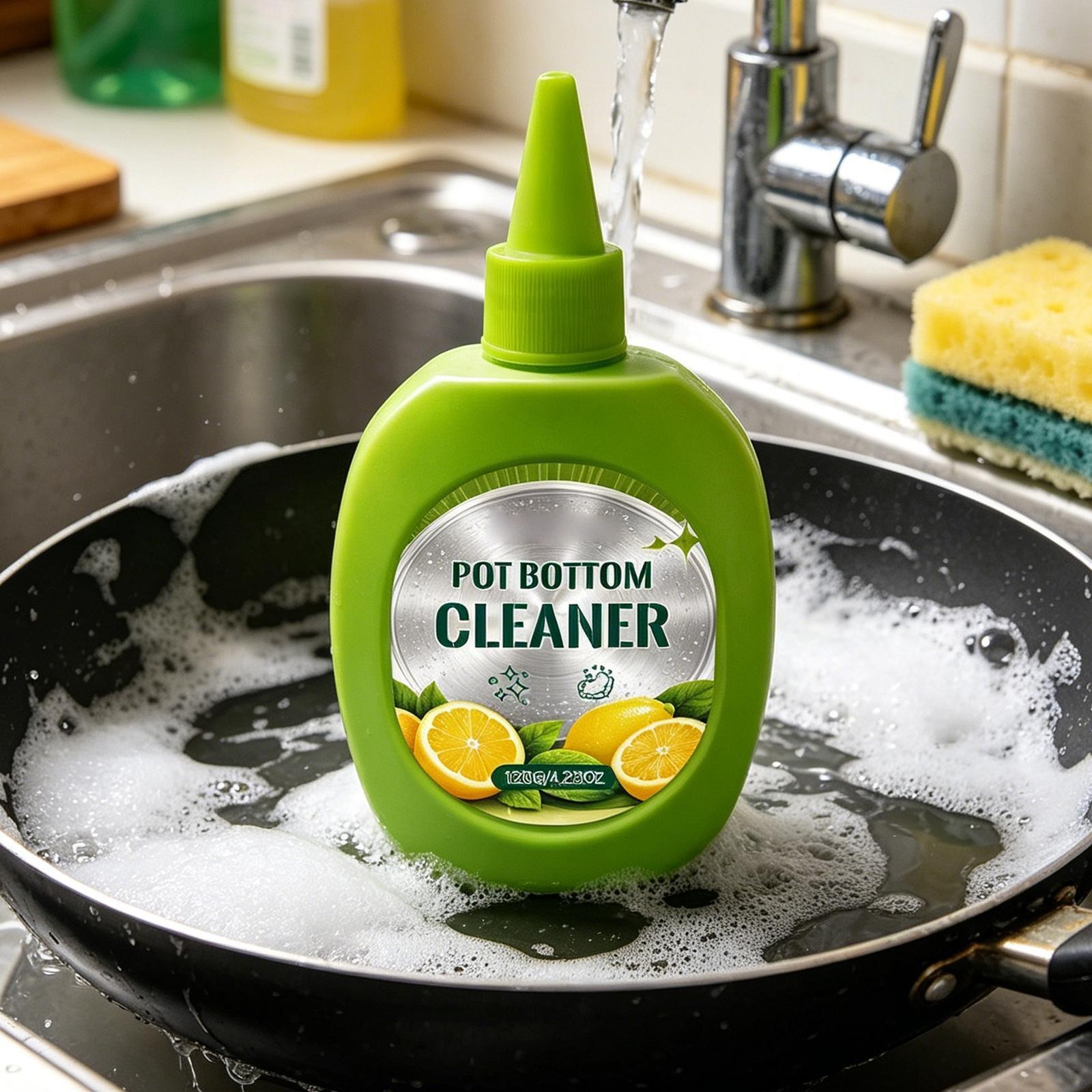 Pot Cleaner for Bottom of Pans 120g Powerful Heavy Duty Degreaser Scrub