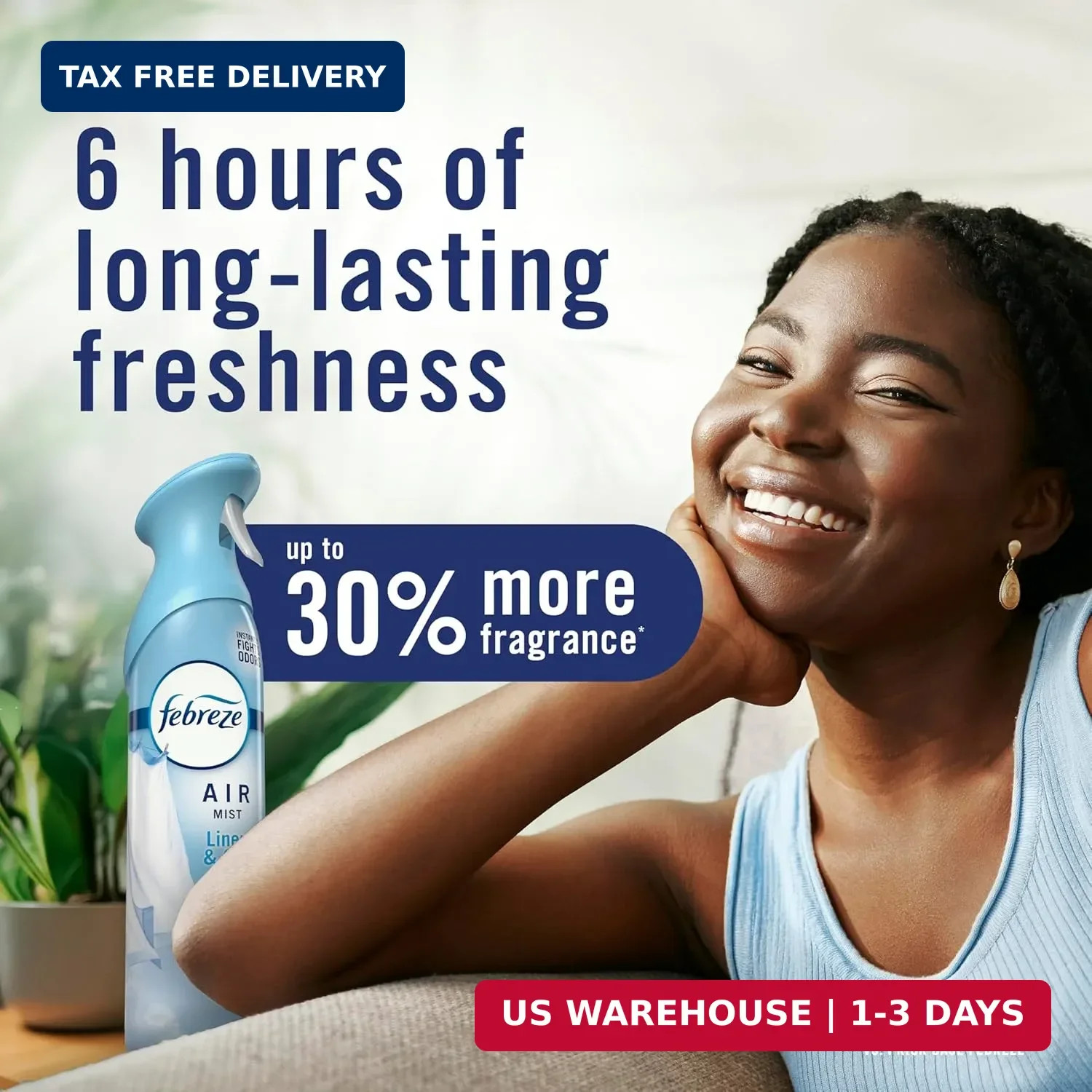 Febreze Air Mist, Air Freshener Spray, Odor Fighting Room Spray, Deodorizer for