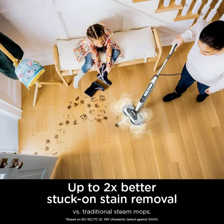 Shark Steam & Scrub Steam Mop, with Steam Blaster Technology, Scrubbing and Sani