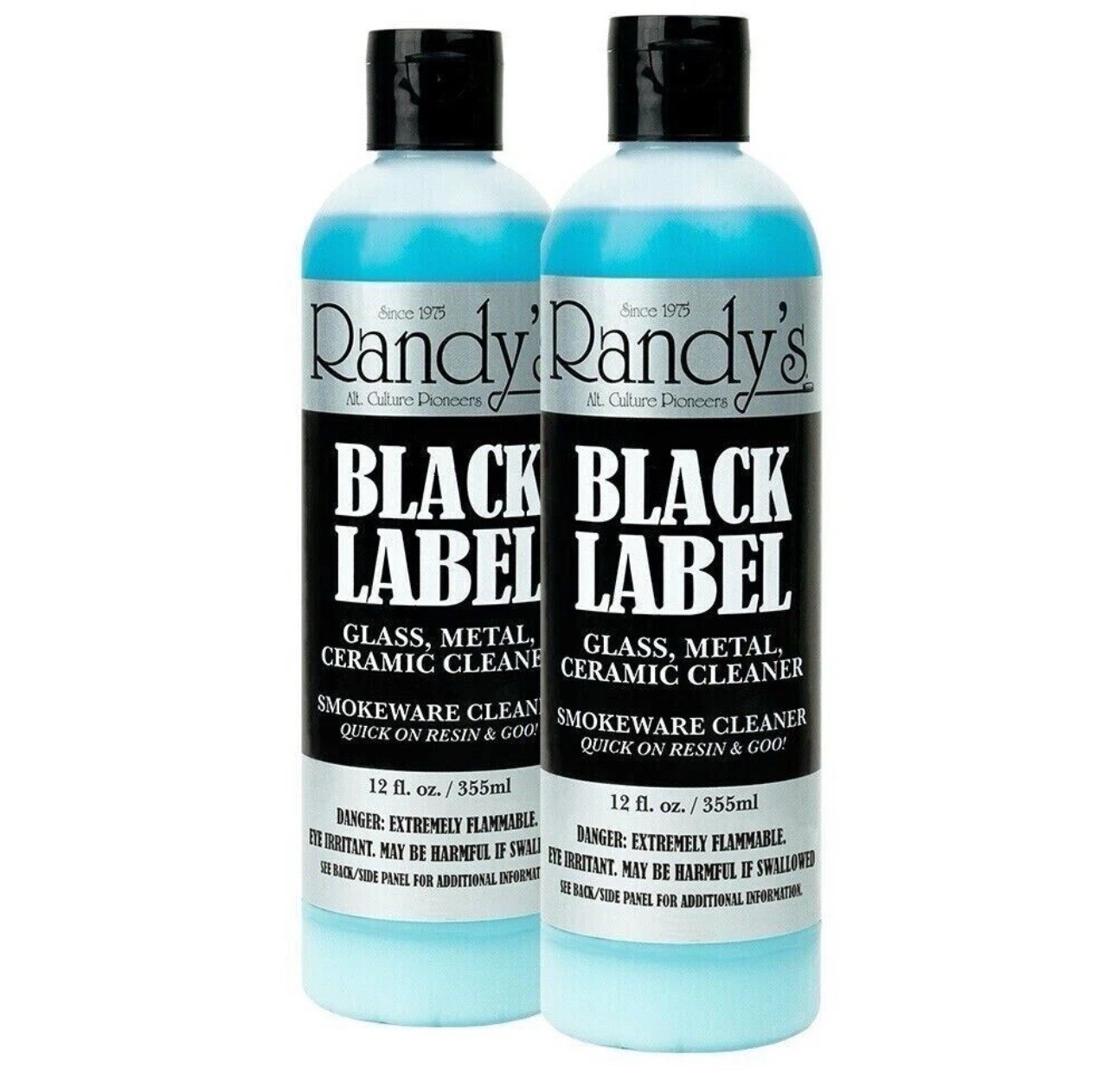 Randy’s Black Label Cleaner Glass Metal Ceramic 12oz Bottle|Pack Of Sixteen (16)