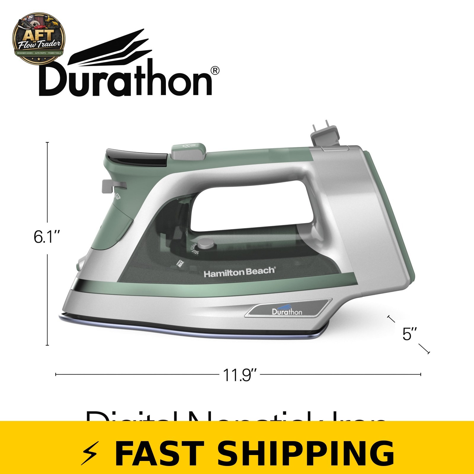 Hamilton Beach Durathon Digital Iron with Nonstick Soleplate