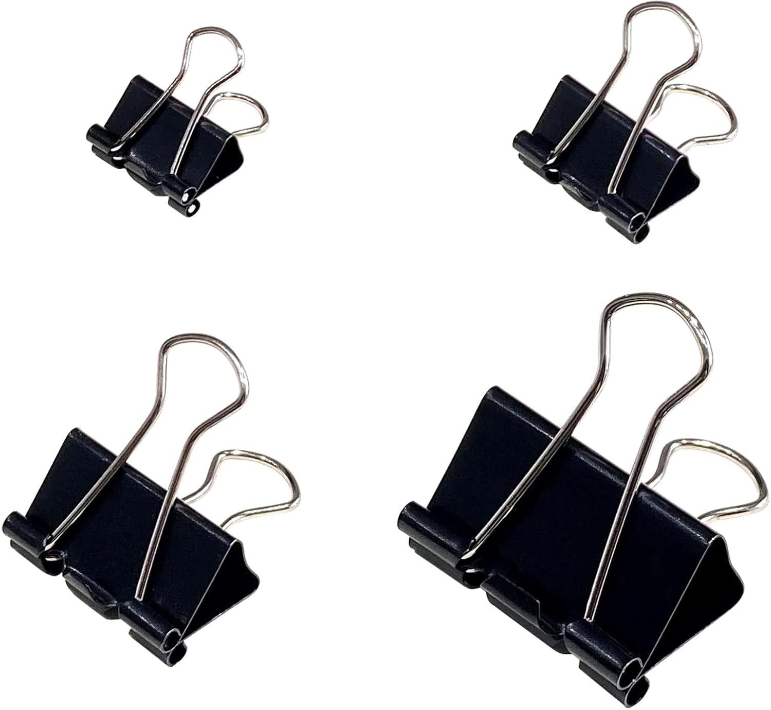 120Pcs Assorted Sizes Binder 1.25 inches, 1 inch, 0.75 0.6 inches