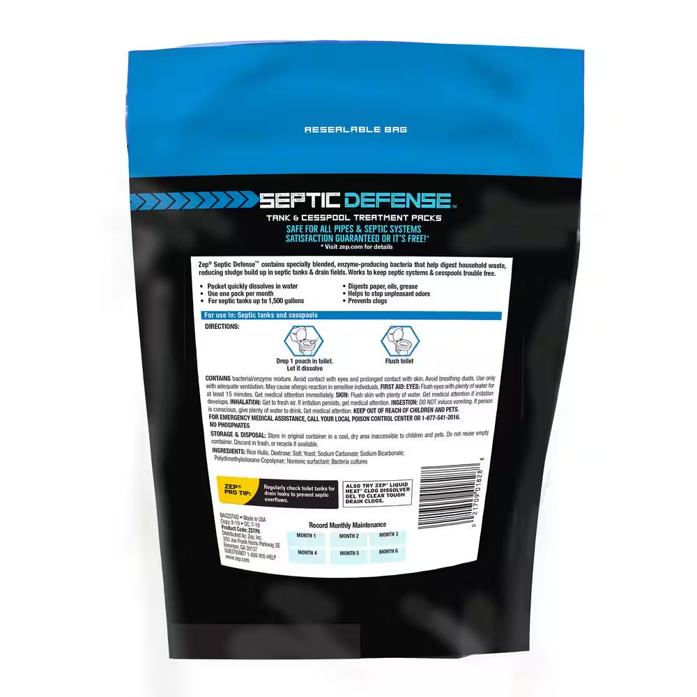 12 Oz. Septic System Treatment Powder Packet Drain Cleaner