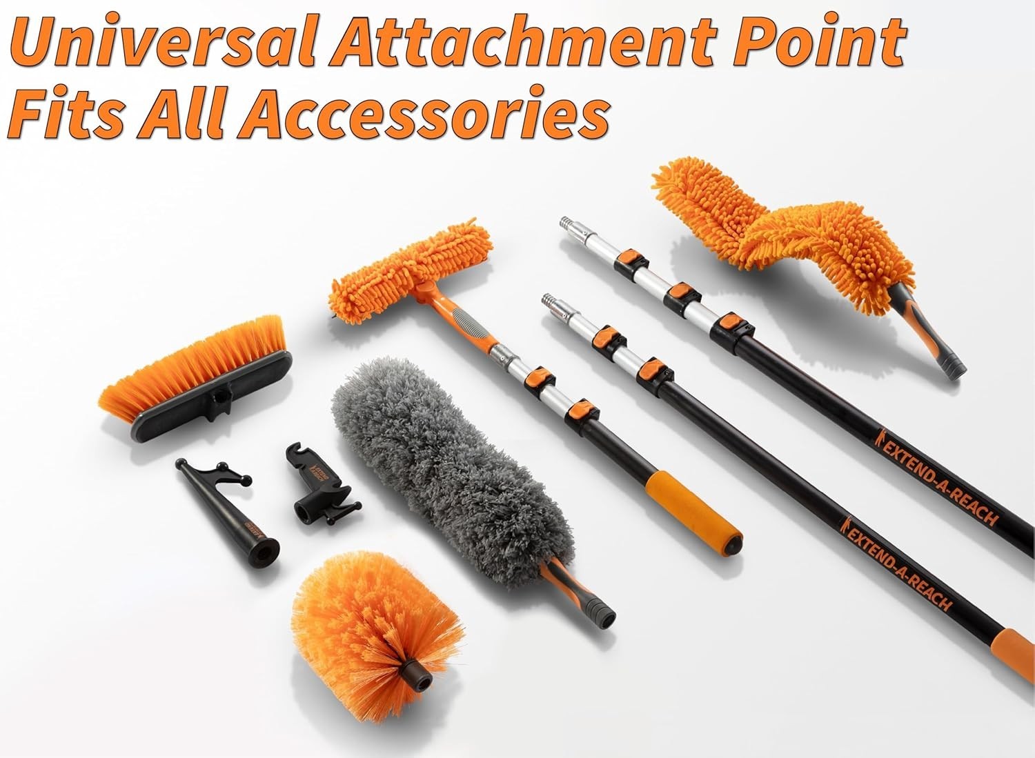20 Foot High Duster Kit with 4-12 ft Extension Pole for Cleaning | High Ceil…