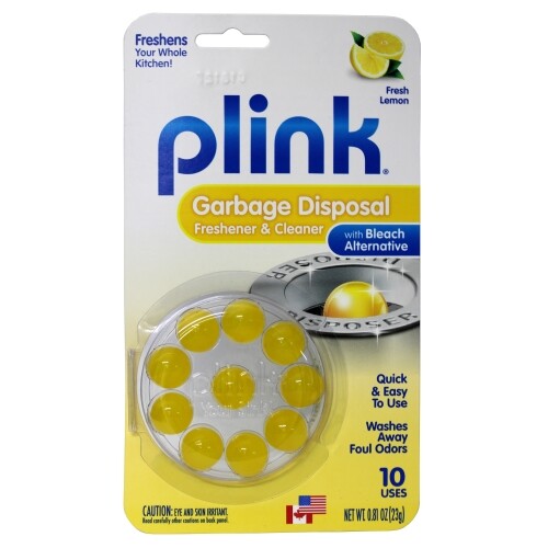 Plink Fresh Lemon Garbage Disposal Freshener and Cleaner, 10 Uses (4 Pack)
