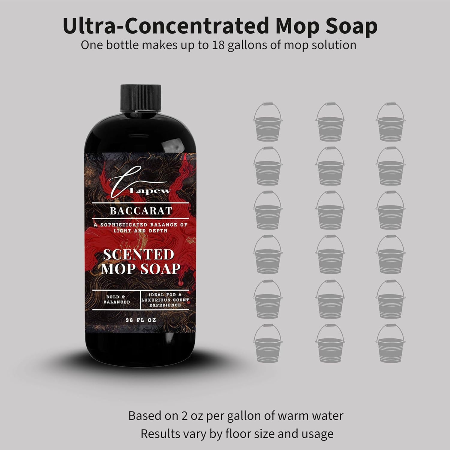 Luxury Floor Cleaner, Scented Mop Soap Concentrate | Hard Floor Cleaner for T…