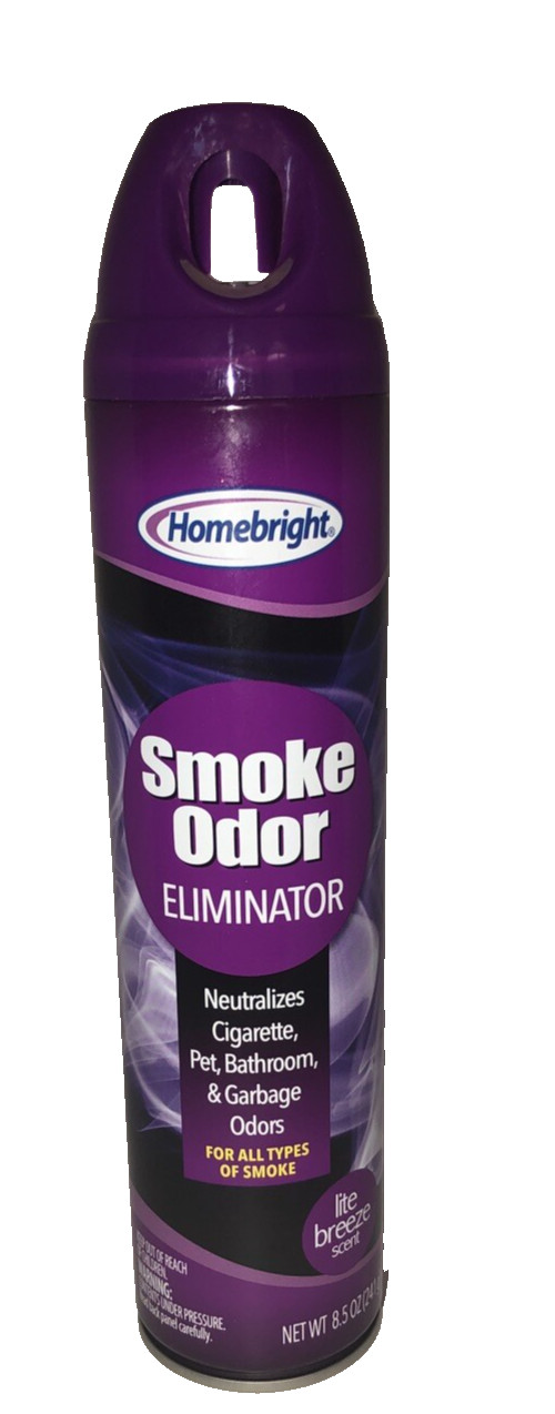 1 ea HomeBright Aerosol Air Freshener,Smoke Odor Eliminator-8.5 oz Lite Breeze