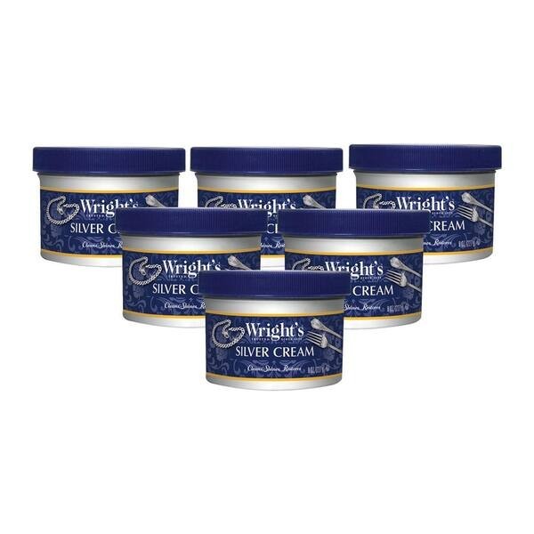 Wright’s ( 6 Pack ). Silver Polish Cream Cleans, Shines & Restores Ready to Use