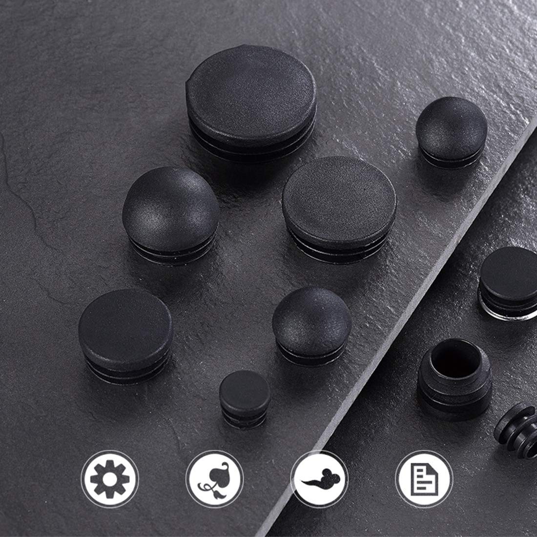 Suiwotin 4PCS 32mm (1 1/4 Inch) Round Plastic Plug, 32 x 32, 4 Pack