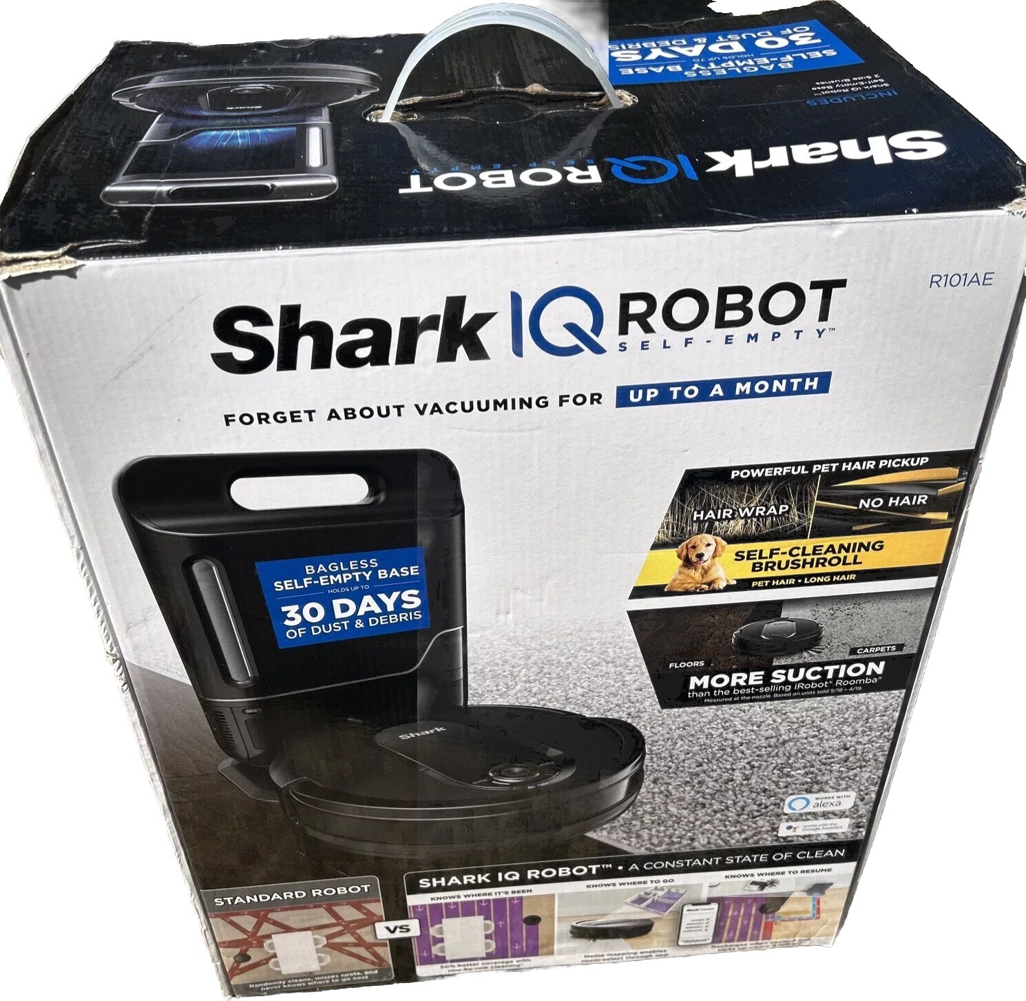 Shark RV1001AE IQ Robot Self-Empty XL Robot Vacuum with IQ Navigation Home