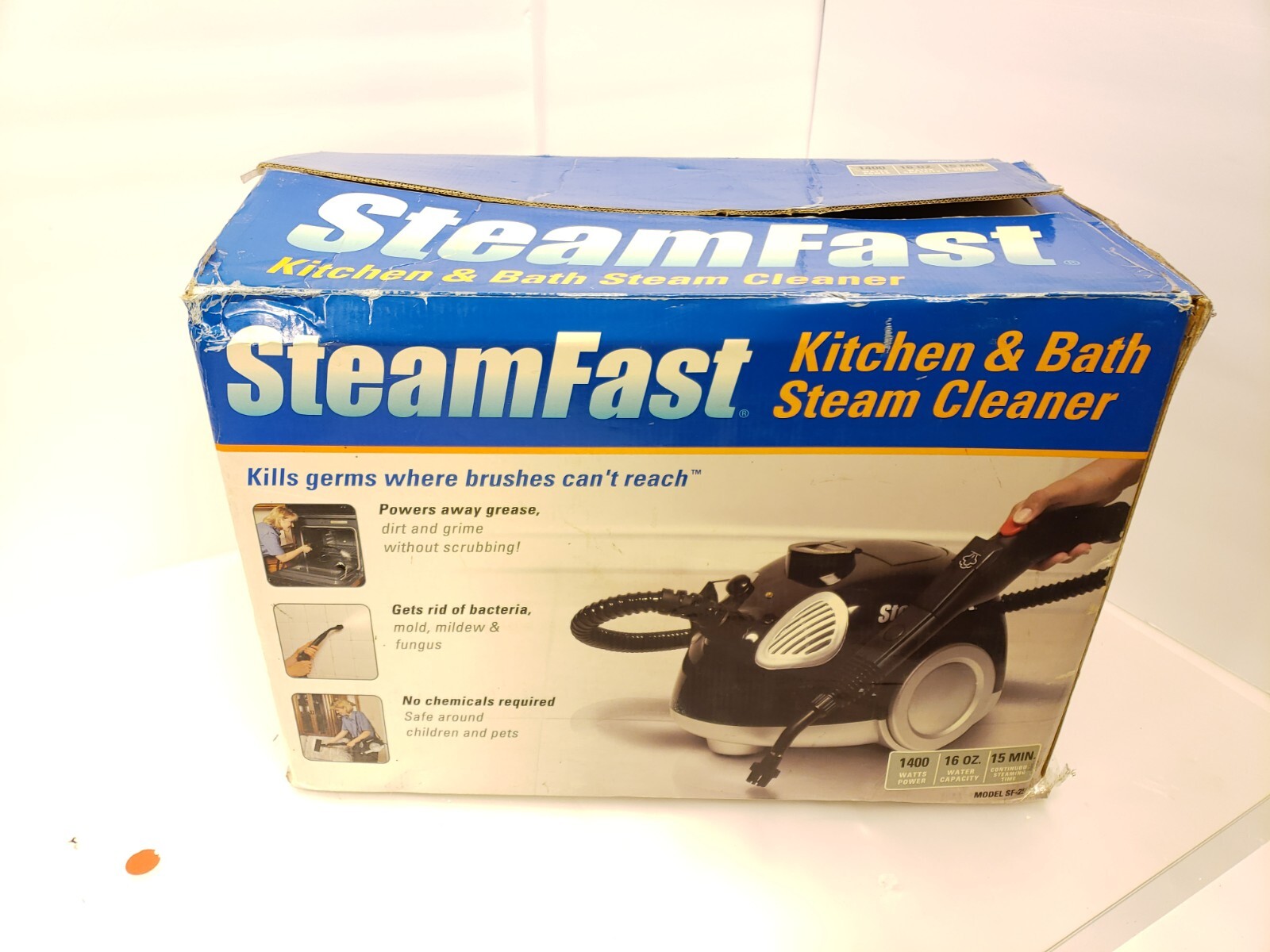 SteamFast Kitchen & Bath Steam Cleaner w/attachements Model SF-255 1400 WATTS