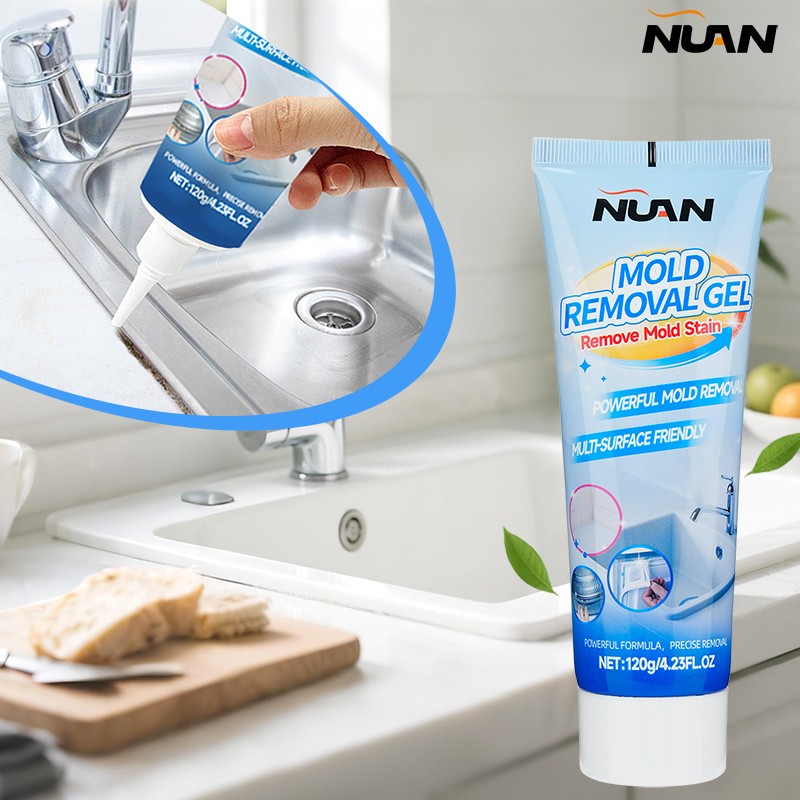 Mold Stain Remover Power Gel Cleaner for Front Loader Washing Machine Seal 4.2oz