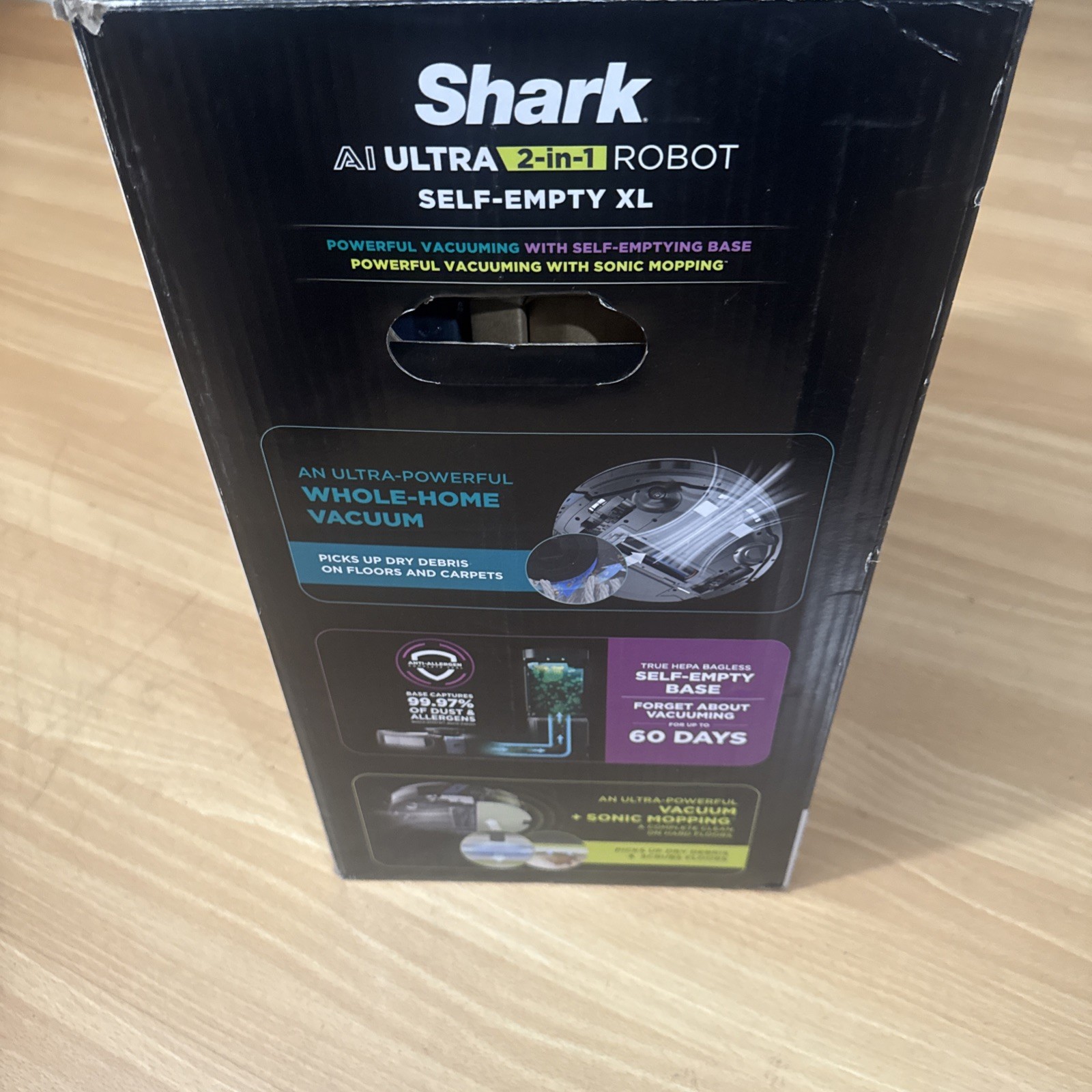 Shark AI Ultra RV2610WA 2-in-1 Robot Vacuum & Mop with XL HEPA Self-Empty Base