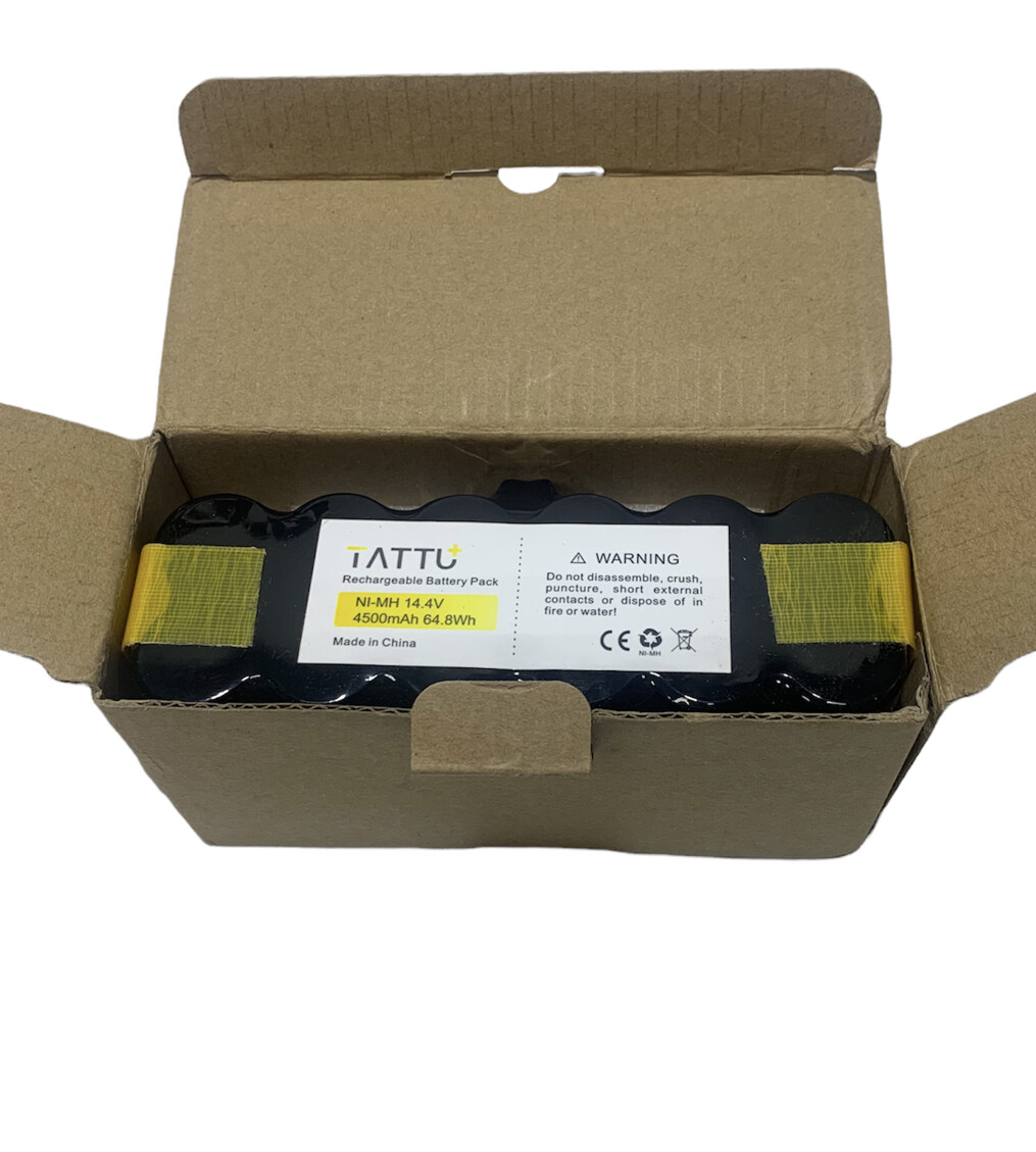 TATTU 14.4v 4500mAh Replacement Battery for iRobot Roomba 500 600 700 800 900