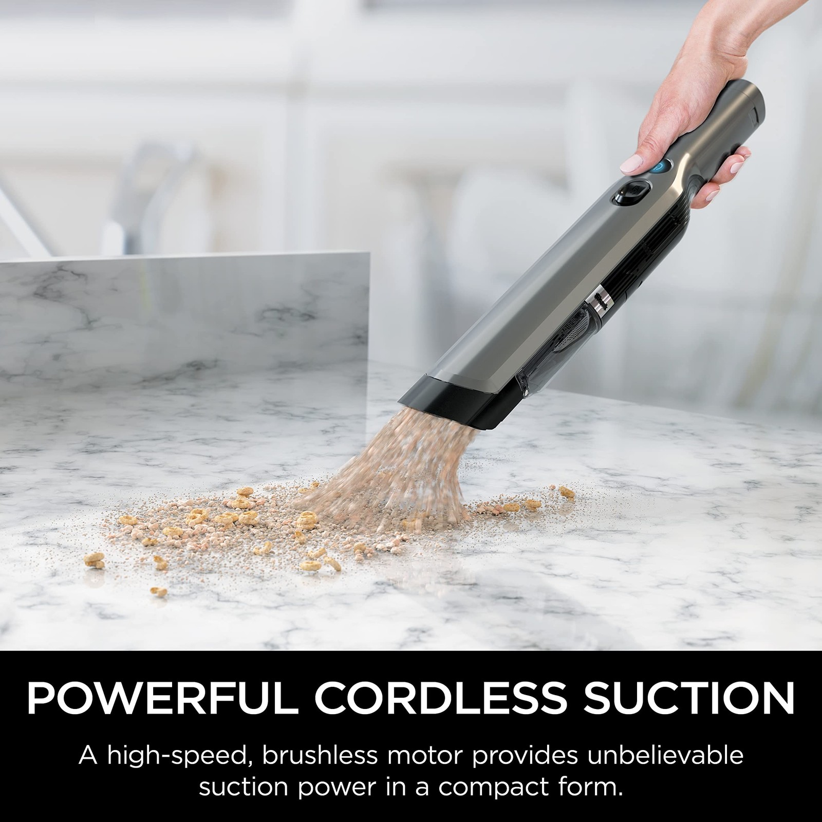 Shark WV201 WANDVAC Handheld Vacuum, Lightweight at 1.4 Pounds with Powerful …