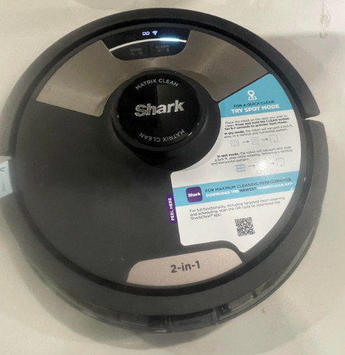 SHARK MATRIX PLUS 2IN1 ROBOT VACUUM MOP BAGLESS SELF EMPTY BASE BLACK/SILVER