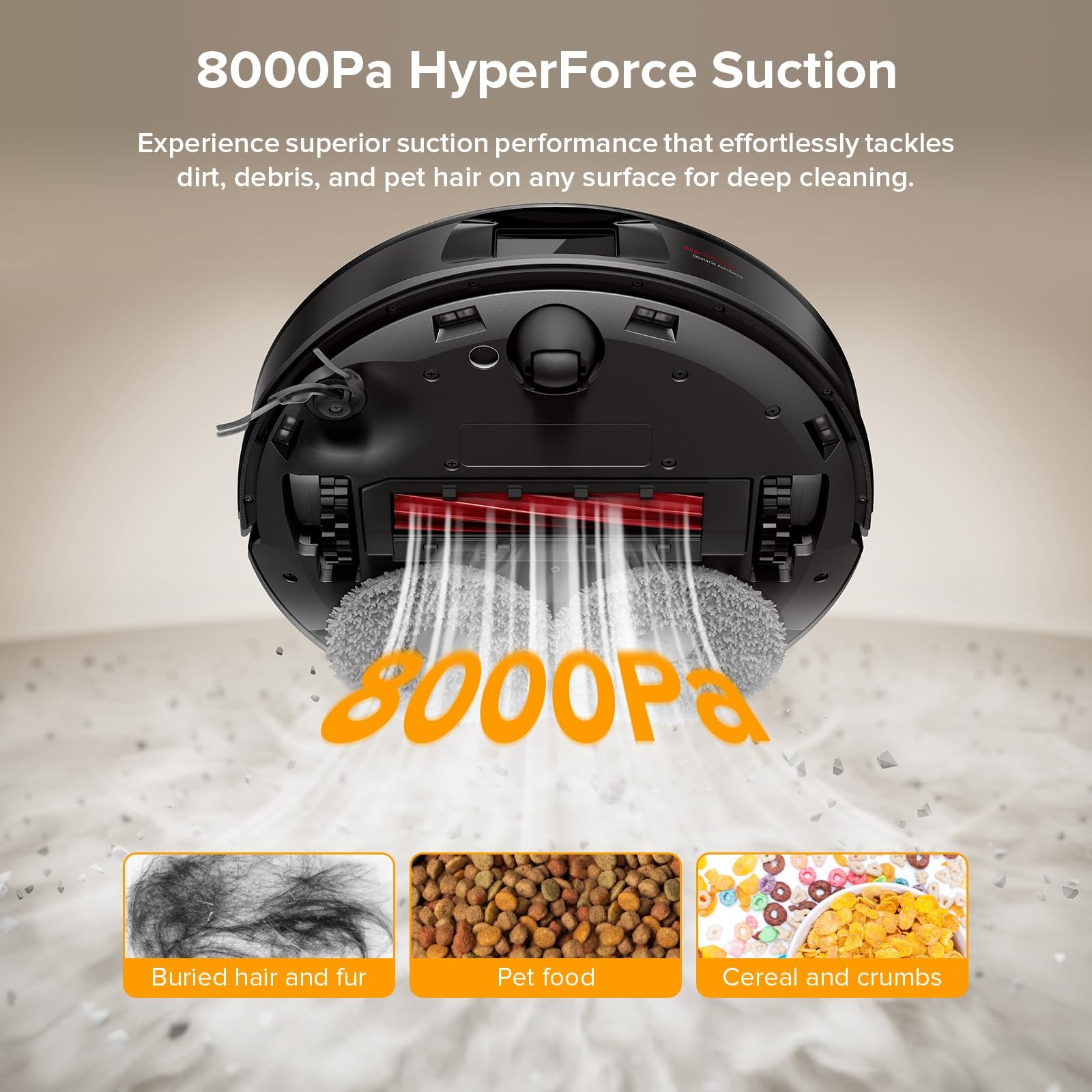 roborock Qrevo Series Robot Vacuum and Mop 8000Pa Suction Upgraded from Qrevo S