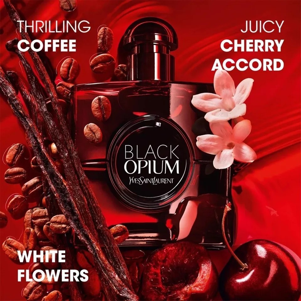 New Women’s Black OPIUM OVER RED Boxed 3 oz / 90 ml EDP Gift Spray US Ship