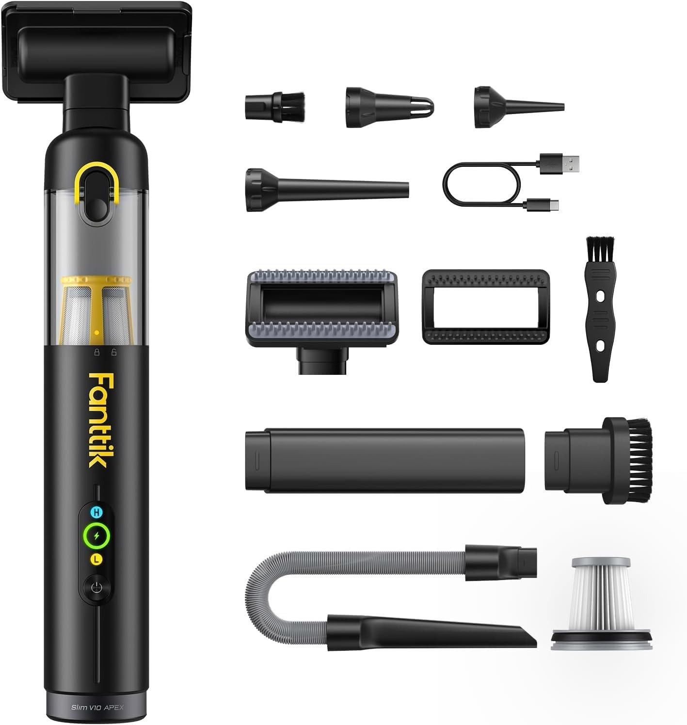 !Get a new one! Fanttik Slim V10 Apex Cordless Vacuum, 4-in-1 Portable Vacuum