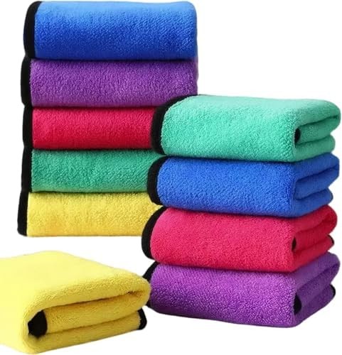 10 Pack Premium Microfiber Towels Coral velvet Washing and Detailing Towels for