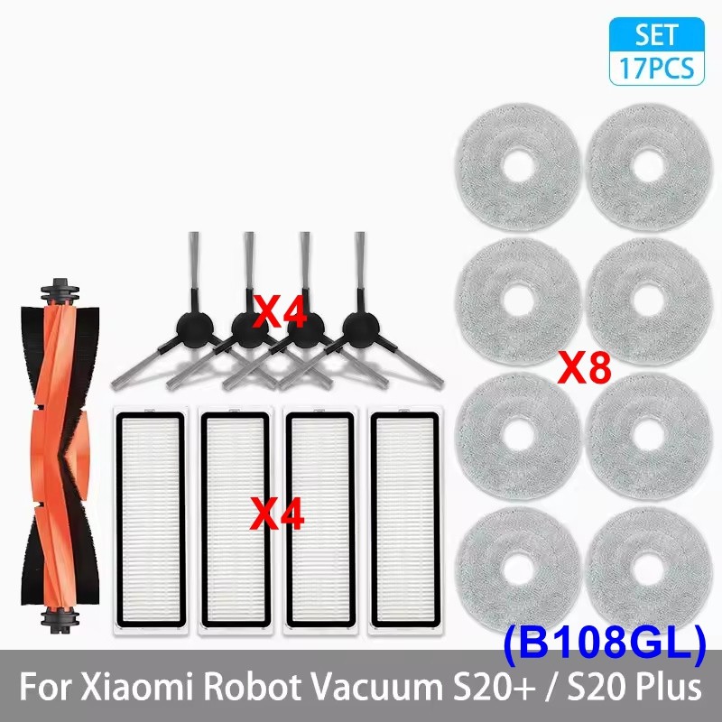 Replacement Part For Xiaomi S20+/S20 Plus (B108GL) Robot Vacuum Accessories