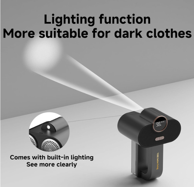 Afeitadora de Telas Recargable 6 Hojas con LED para Ropa y Sofás